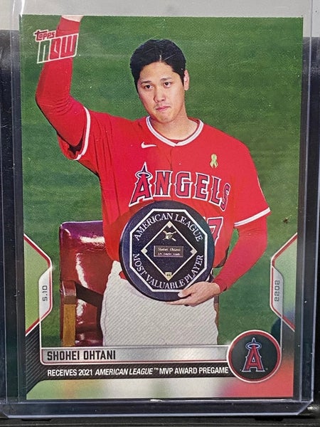 Shohei Ohtani Receives 2021 American League Mvp 160 S.10 2022 Topps Now Card