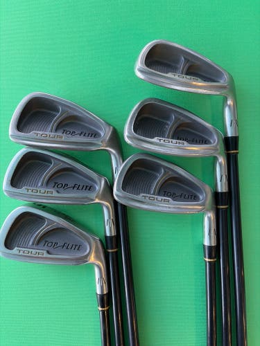 Top Flite Tour Iron Set Right Handed 5-9, PW | Top Flite-R Shaft | Performance Flex