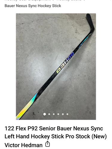 Senior Bauer Nexus Sync Left Hand Hockey Stick P92 Greater Than 115 Flex Pro Stock (New)
