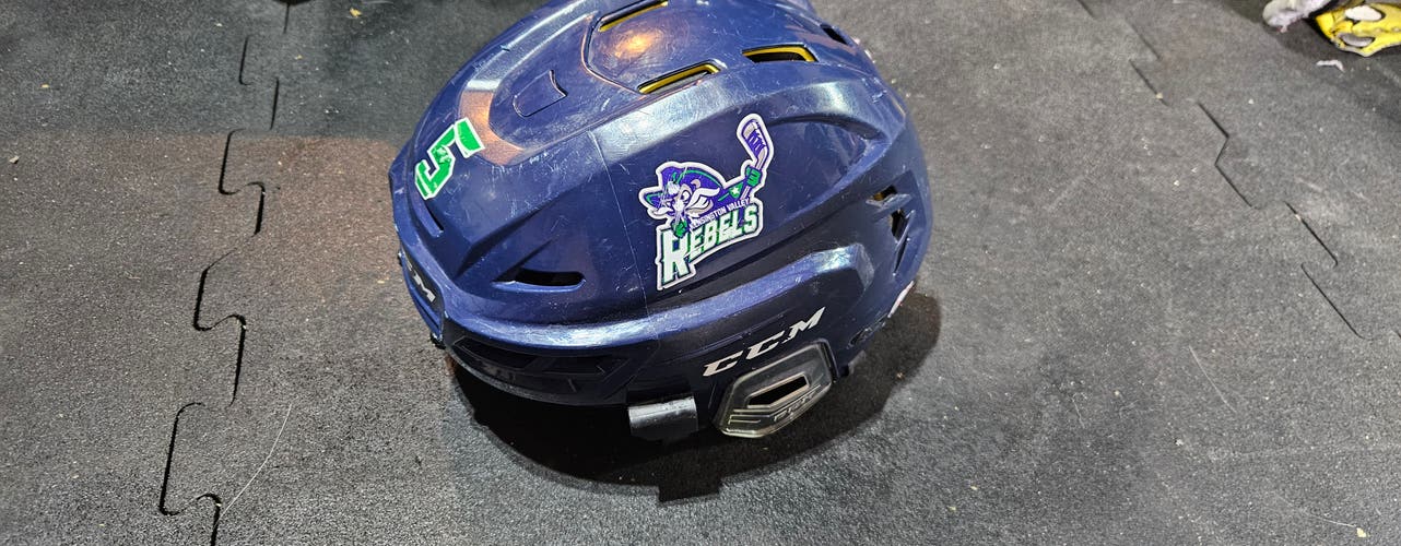 CCM Tacks 310 Senior Hockey Helmet Medium Navy HECC 2030 No Cage
