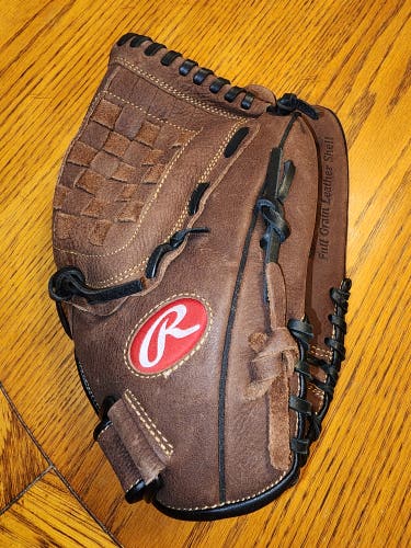 RHT Rawlings RBG36DB 12.5" 12-1/2" Brown Leather Baseball Glove New