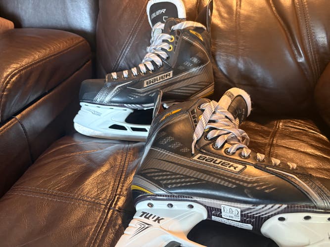 Black/Yellow Bauer Supreme 160 Hockey Skates 9.5 (Used)