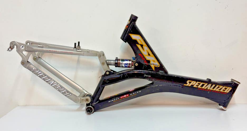 1998 Specialized Ground Control FSR Pro 19" C-T Mtn Bike Frame Fox Float R