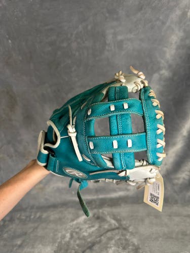 Blue Rawlings Shut out RH Catcher's Softball Glove 31.5" (Used)