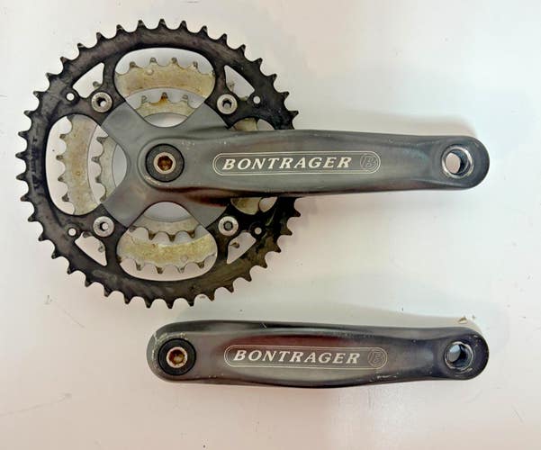 Bontrager 170mm 44/32/22 Black Aluminum Mtn Bike Triple Crankset Steel Chainring