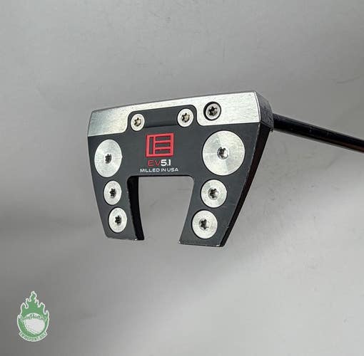 Used Right Handed EVNROLL EV5.1 35" Milled Mallet Putter Steel Golf Club