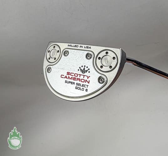 Used RH Titleist Scotty Cameron Super Select GOLO 6 35" Putter Steel Golf Club