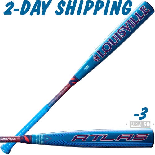 NEW | 2027 Louisville Slugger ATLAS HYBRID BLUE 33" / 30 oz BBCOR Baseball Bat