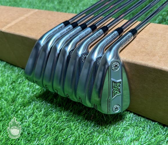 Used RH PXG 0311T Forged GEN 8 Irons 4-PW MID X100 X-Stiff Flex Steel Golf Set