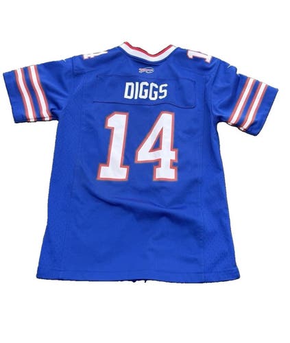 Nike Stefon Diggs #14 Buffalo Bills NFL Jersey Youth Medium Blue Football (Used)