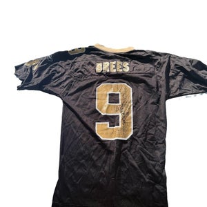 Reebok Drew Brees #9 New Orleans Saints NFL Jersey Mens Small Black Vintage (Used)