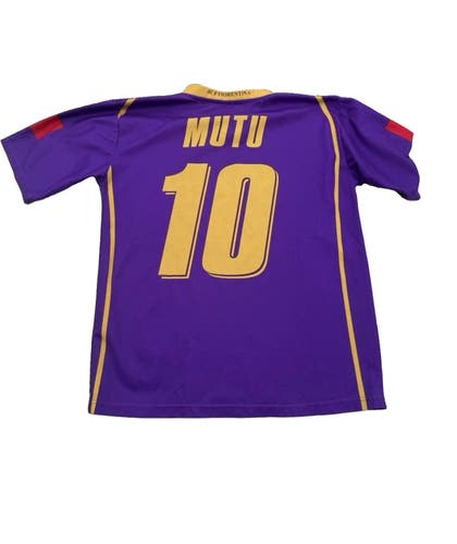 ACF Fiorentina Mutu #10 Men's Small Purple Soccer Jersey Toyota (Used)