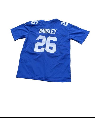 Nike Saquon Barkley #26 New York Giants Youth L 14-16 NFL Jersey Blue Sewn (Used)
