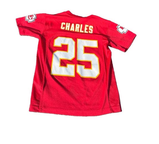 Jamaal Charles #25 Kansas City Chiefs Football Jersey Youth Size S 8 NFL Appeals (Used)