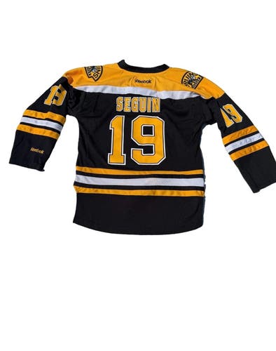 Reebok Boston Bruins Tyler Seguin #19 Youth S/M NHL Hockey Jersey Black (Used)