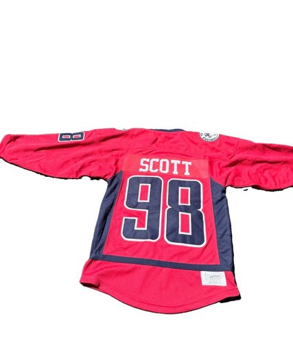 Concord Capitals Scott #98 Youth Hockey Jersey Troy Junior S/M Red Navy (Used)
