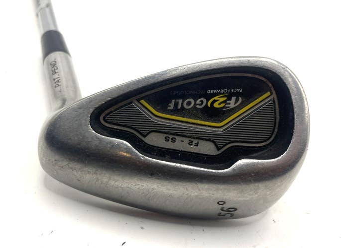 F2 GOLF Face Forward F2-SS 56* SAND WEDGE SW TRUE TEMPER STEEL SHAFT RH (Blue)