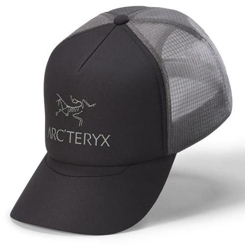 Arcteryx Bird Word Trucker Curved Hat Unisex One Size Black Snapback Cap GBO3160