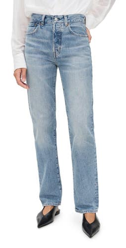 Madewell The Longline Jeans Women's 28 Navy Denim Cotton Straight Leg GBO3122