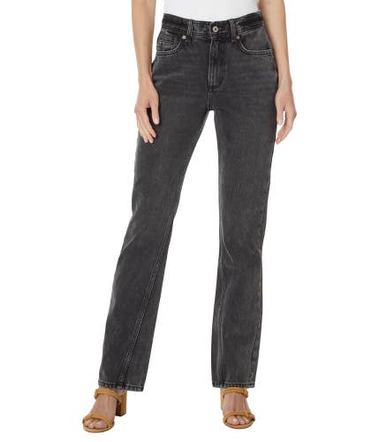 Free People Xena Jeans Women's 32 Dark Night Denim Cotton Slim Straight GBO3070