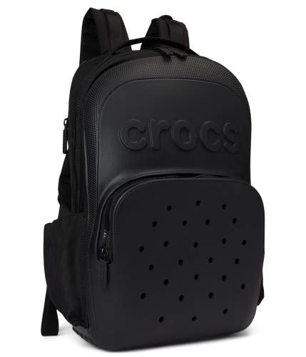 Crocs Classic Backpack Unisex OS Black Adjustable Shoulder Strap Outdoor GBO3046