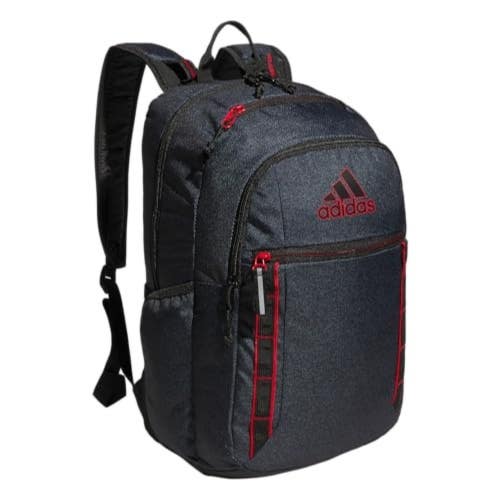 Adidas Excel 7 Backpack Unisex One Size Black Scarlet Shoulder Strap GBO3135