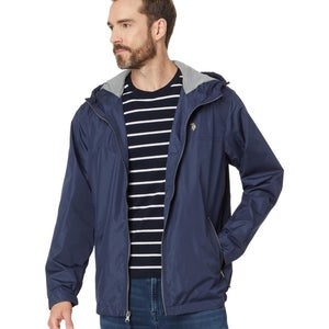U.S. Polo Assn. Windbreaker Jacket Men's Small Navy Blue Hooded Full Zip GBO3065