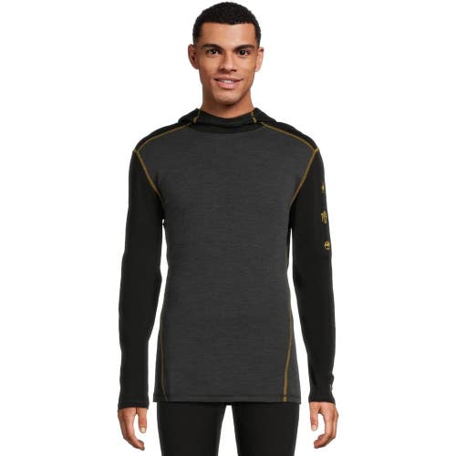 Smartwool Classic Base Layer Hoodie Men's M Gray Thermal Merino Pullover GBO3137