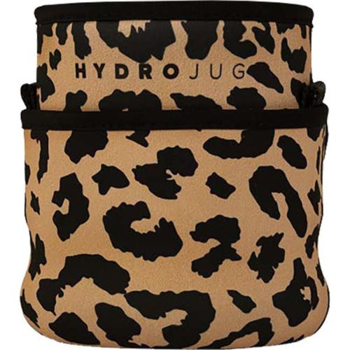 HydroJug Wild Ones Pro Water Bottle Mini Sleeve Brown Leopard With Strap