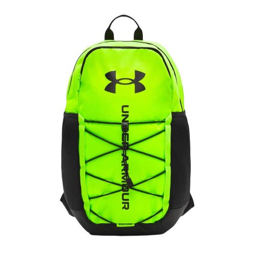 Under Armour Hustle Sport 6.0 Backpack Unisex Hyper Green Shoulder Strap JAX2036