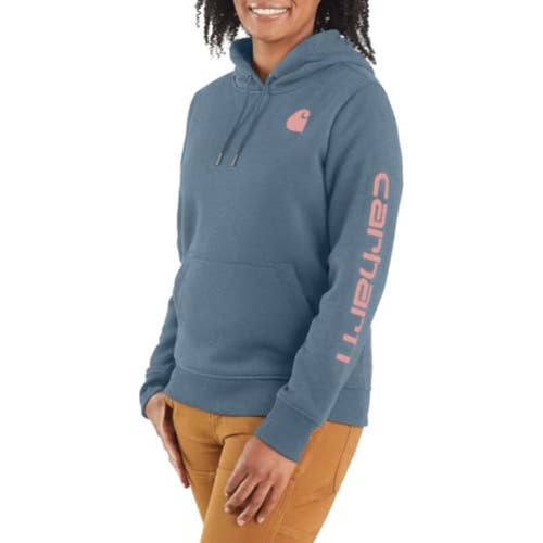 Carhartt Clarksburg Hoodie Women's 2XL Thundercloud Graphic Long Sleeve POSH285