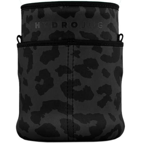 HydroJug Wild Ones Pro Water Bottle Sleeve Midnight Leopard With Strap