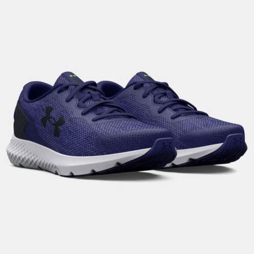 Under Armour Charged Rogue 3 Sneakers Men's 8 Sonar Blue Running Shoes HTAT1545