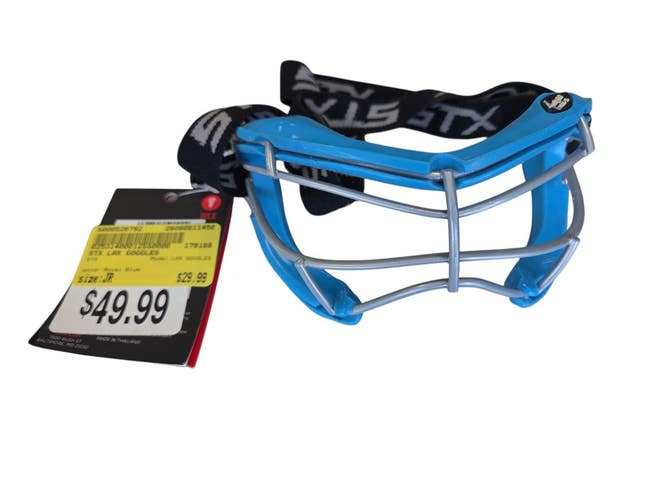 New STX LAX GOGGLES Lacrosse Facial Protect Royal Blue Junior 11450-S000526792