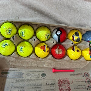 Funny golf Balls 12 Pack (1 Dozen) (Used)