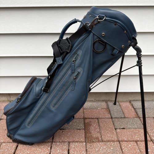 Titleist Links Legend Stand Carry Golf Bag 3 Way TPC Course Logo Navy Blue