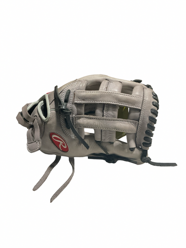 Used Rawlings R9 SERIES BB/SB Glove RH Throw Grey 12" 11834-S000055657