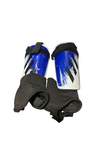 Used Adidas Soccer Shin Guards Junior Royal Blue MD 11834-S000055559