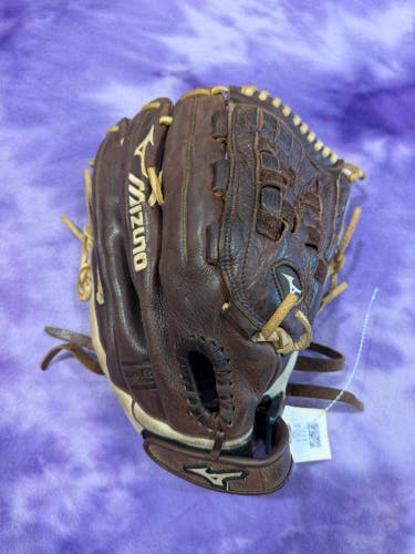 Brown Adult Mizuno Franchise RH Softball Glove 13" (Used)