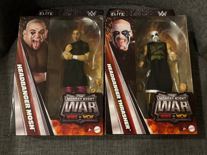 WWE Headbangers Mosh & Thrasher Action Figures MNW New in Box