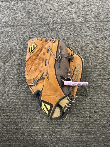 Used Mizuno POWER CLOSE MPR101P BB/SB Glove RH Throw Brown 10" 11614-S000242162
