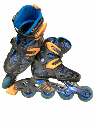 Used RollerDerby ADJUSTABLE Junior Rec Fitness Skates Black Adjustable 11613-S000187905