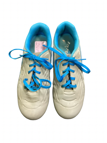 Used Lotto ROMA 700 Soccer Cleats Grey And Royal Blue Junior 01.5 11613-S000187826