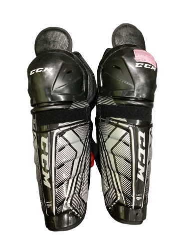 Used CCM JETSPEED LE Senior Shin Guards Black 12" 11613-S000187818