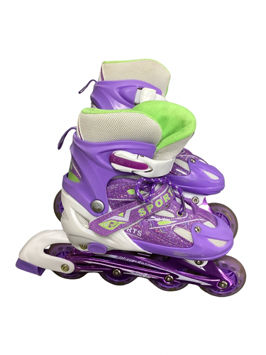 Used SPORTS INLINE SKATE Senior Rec Fitness Skates Purple Adjustable 11613-S000187939