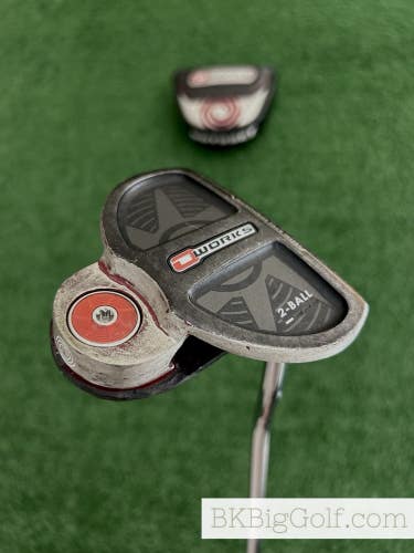 Odyssey O Works 2 Ball 34 Putter w Headcover