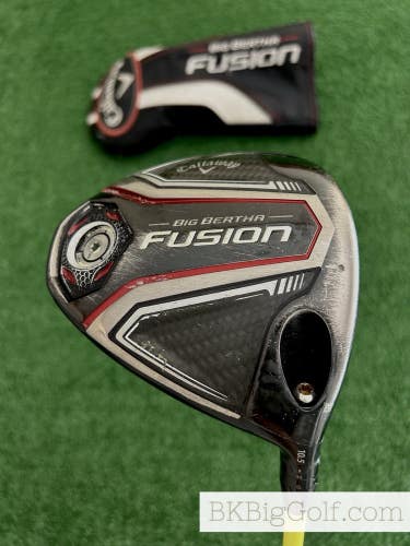 Callaway Big Bertha Fusion 10.5 Driver w Headcover / Stiff
