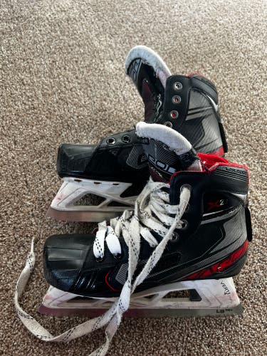 2019 Bauer Vapor X2.7 Hockey Goalie Skates Regular Width Size 3.5 (Used)