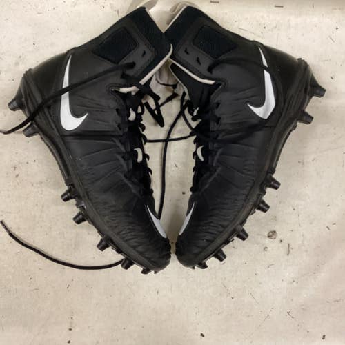 Used Nike Adult FB Cleats Black And White Senior 8 11725-S000505588
