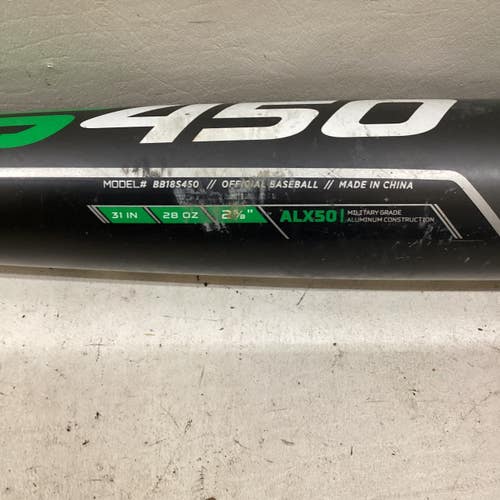Used Easton S450 BB/SB High School -3 Bat 31" 11725-S000505594